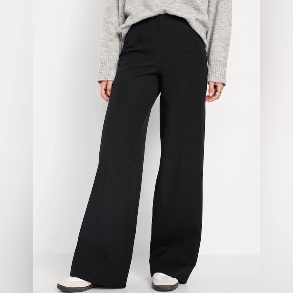 NWOT! Black High-Waisted Pull-On Pixie Wide-Leg Pants for Women - Multiple